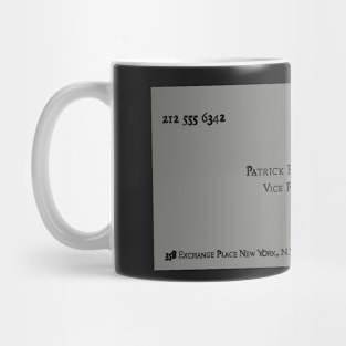 Patrick Bateman business card version 1 Mug